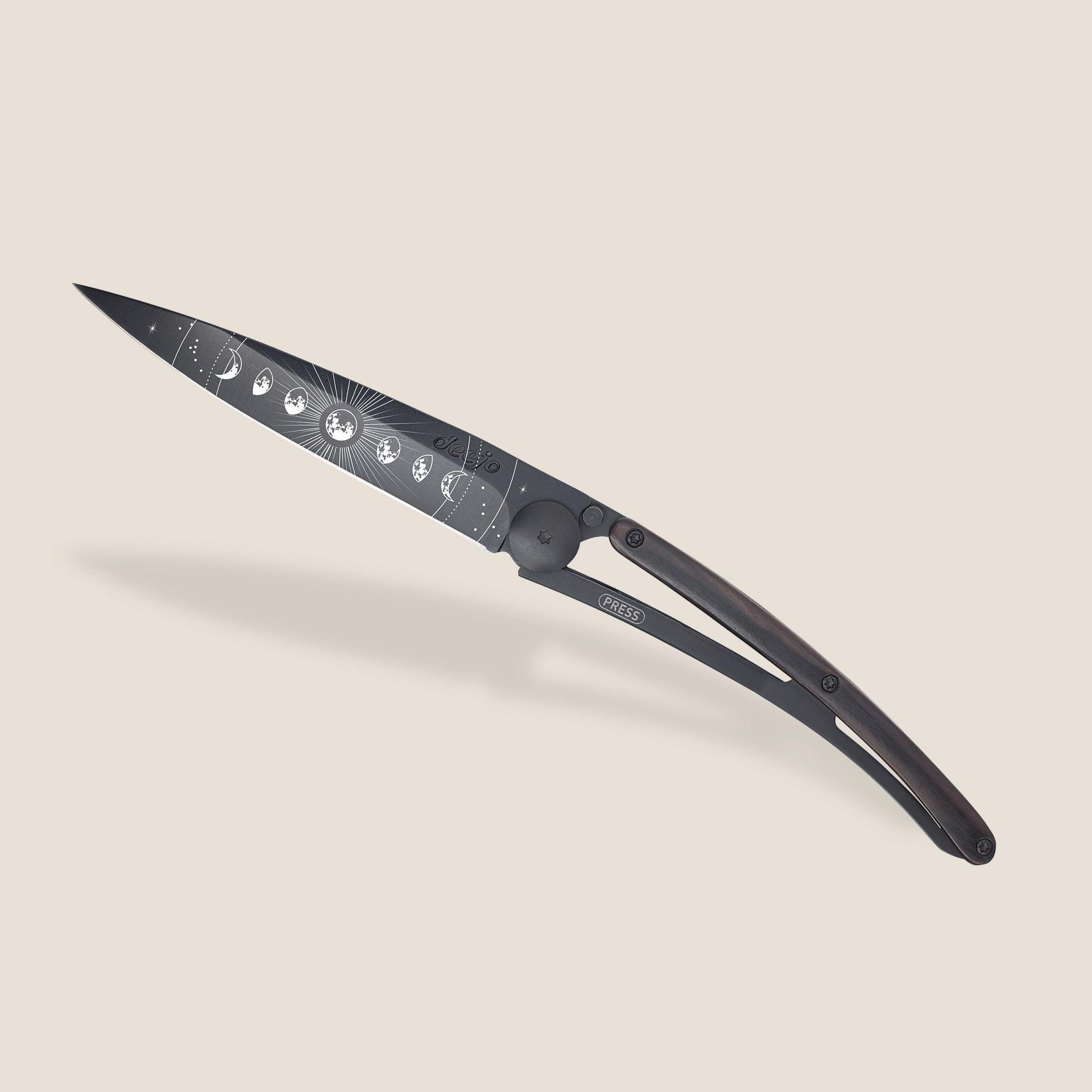 Deejo 37g Zakmes – Moon Cycle Ebony Wood Design