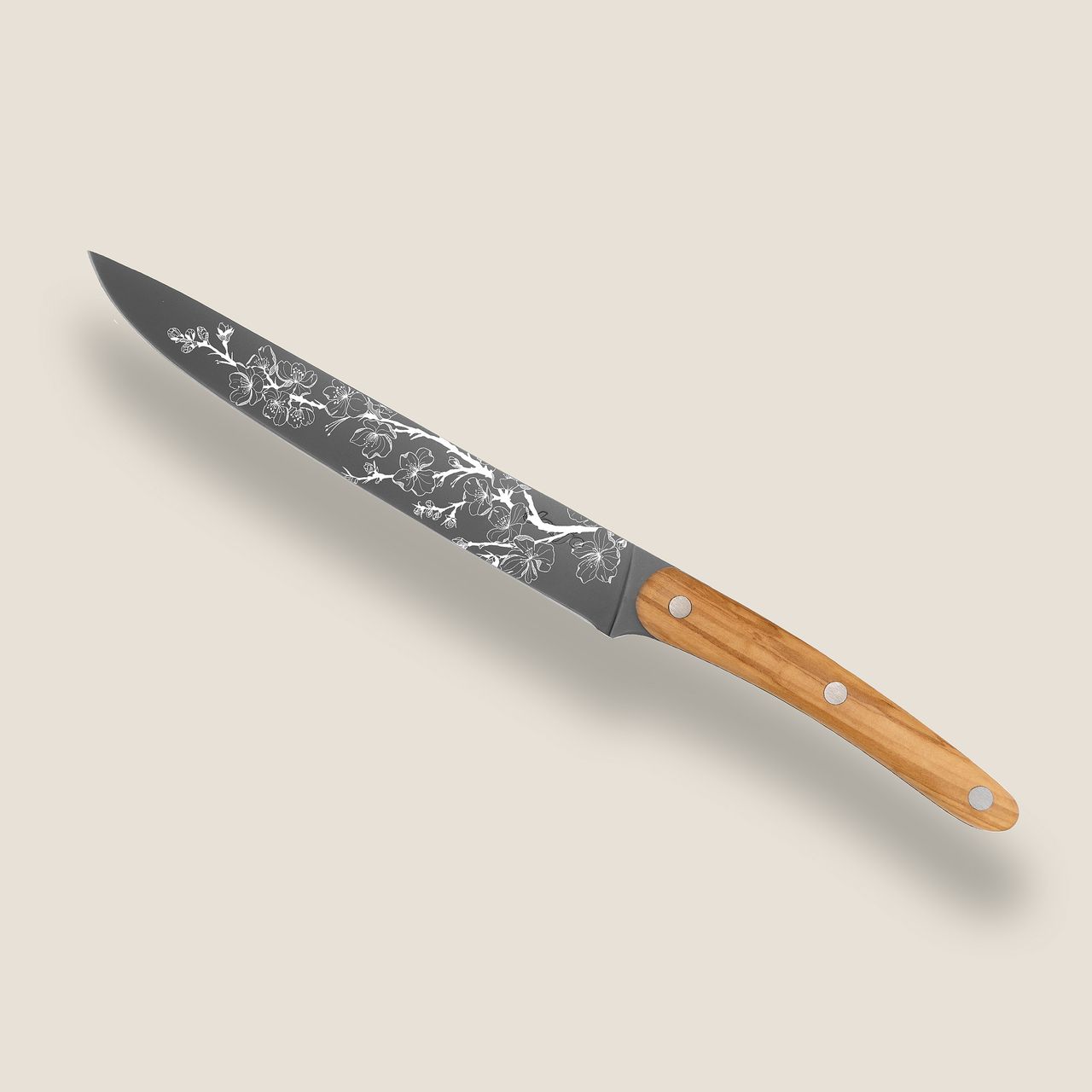 Deejo Sakura Messenset – 3-delig (Carving, Chef & Santoku)