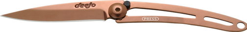 Deejo 15g Zakmes – Copper Finish Sleutelhanger Mes (Naked Collection)
