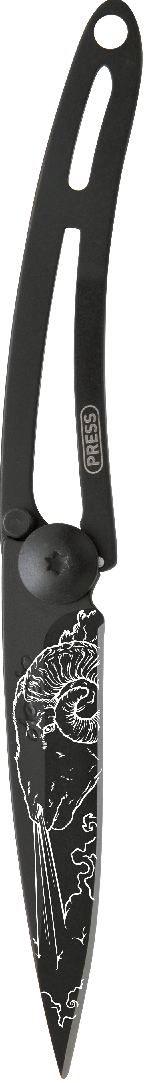 Deejo 15g Zodiac Zakmes – Aries (Ram) Sleutelhanger Mes (Naked Collection)