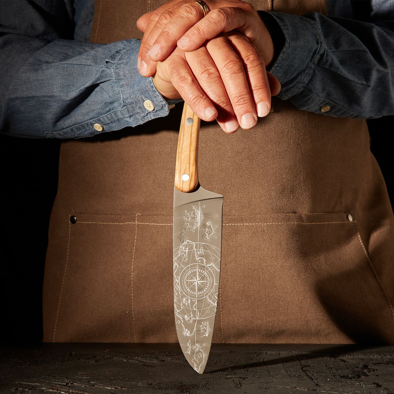 Deejo Santoku Knife – Sakai Stijl (Olivier) Terra Incognita