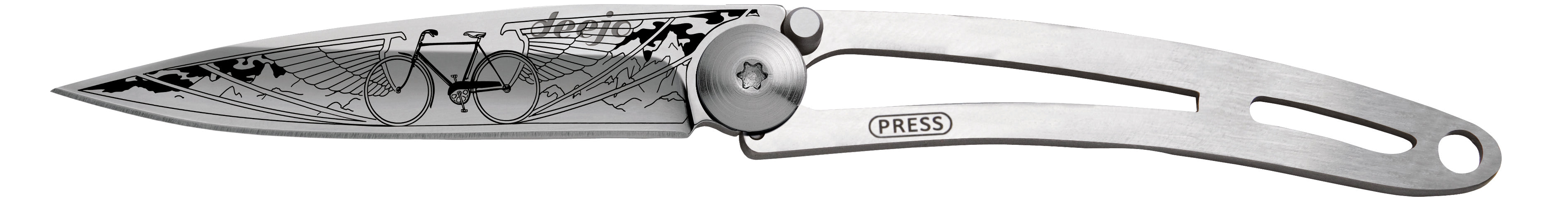 Deejo 15g Zakmes – Vélo Mirror Finish Sleutelhanger Mes (Naked Collection)