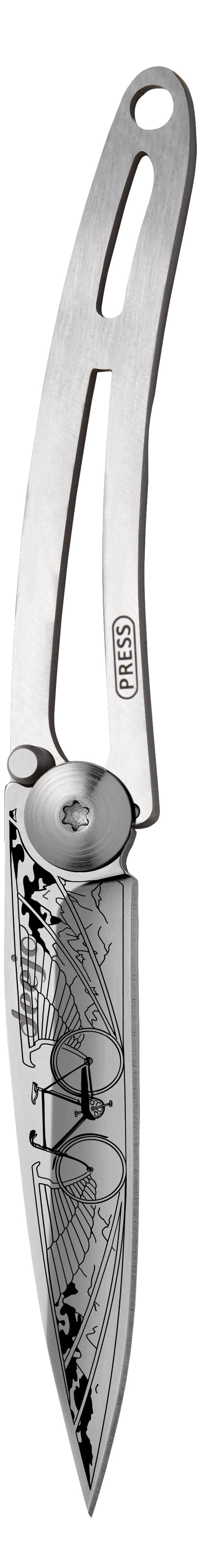 Deejo 15g Zakmes – Vélo Mirror Finish Sleutelhanger Mes (Naked Collection)