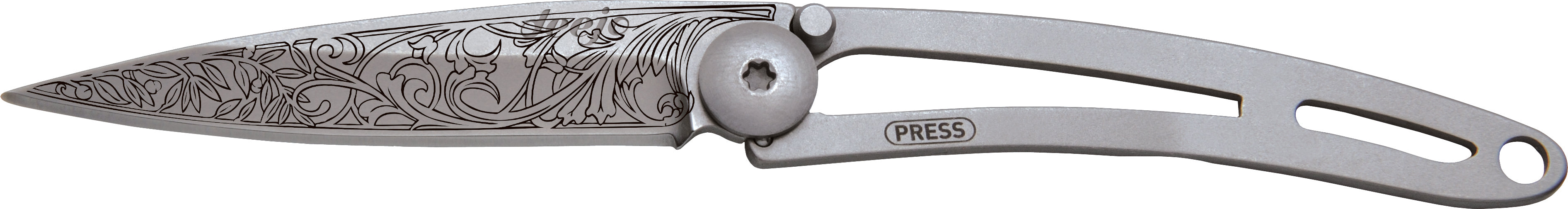 Deejo 15g Zakmes – Art Nouveau Sleutelhanger Mes (Naked Collection)