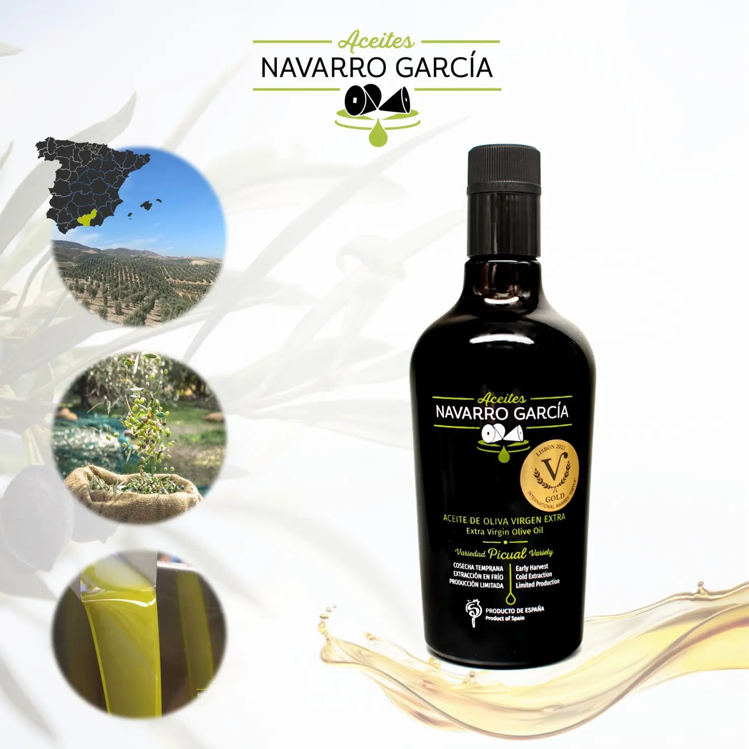 Navarro García Early Harvest Olijfolie 500ml – Extra Vierge Picual